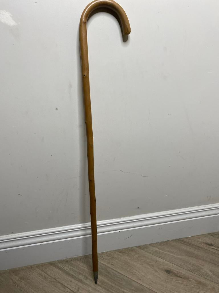 Wandelstok met metaal tip, Ophalen of Verzenden, Wandelstok, Wandelstok, Wandelstok