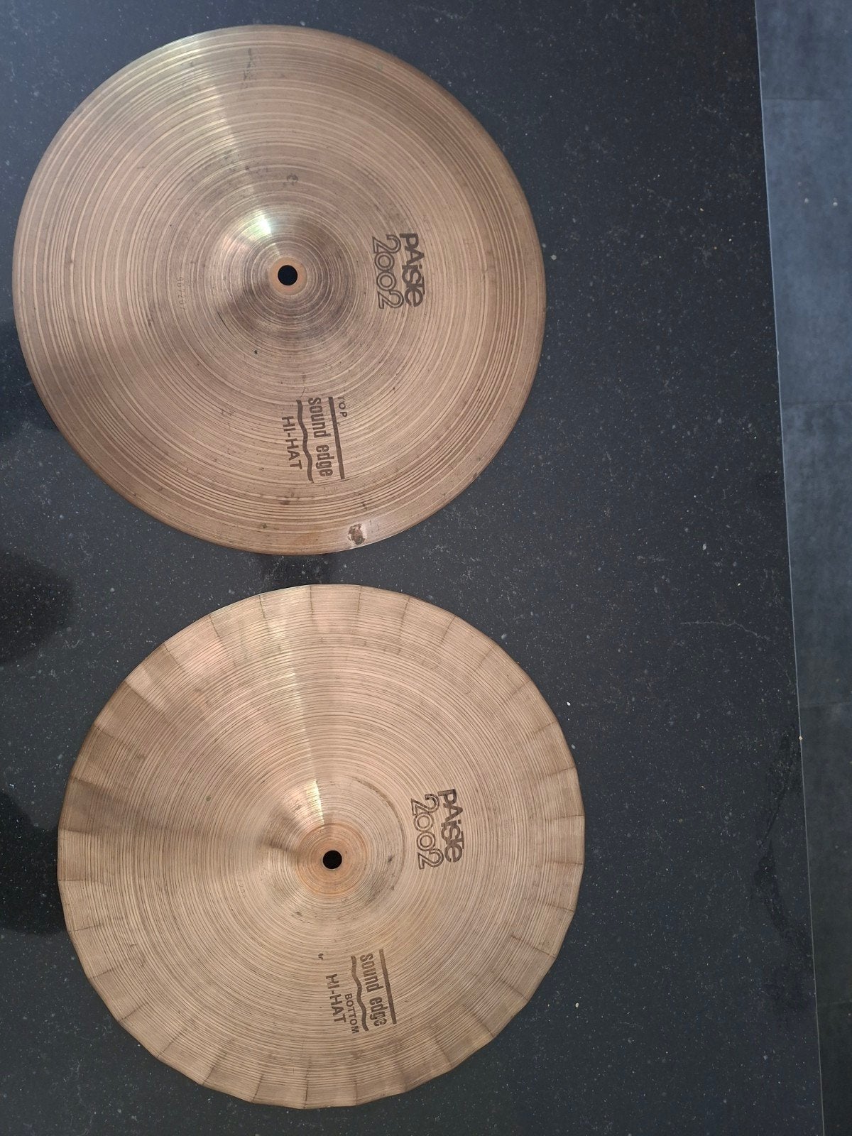 Paiste 2002 Sound Edge black label Hi-Hat 14 inch, Ophalen of Verzenden, Gebruikt, Overige merken