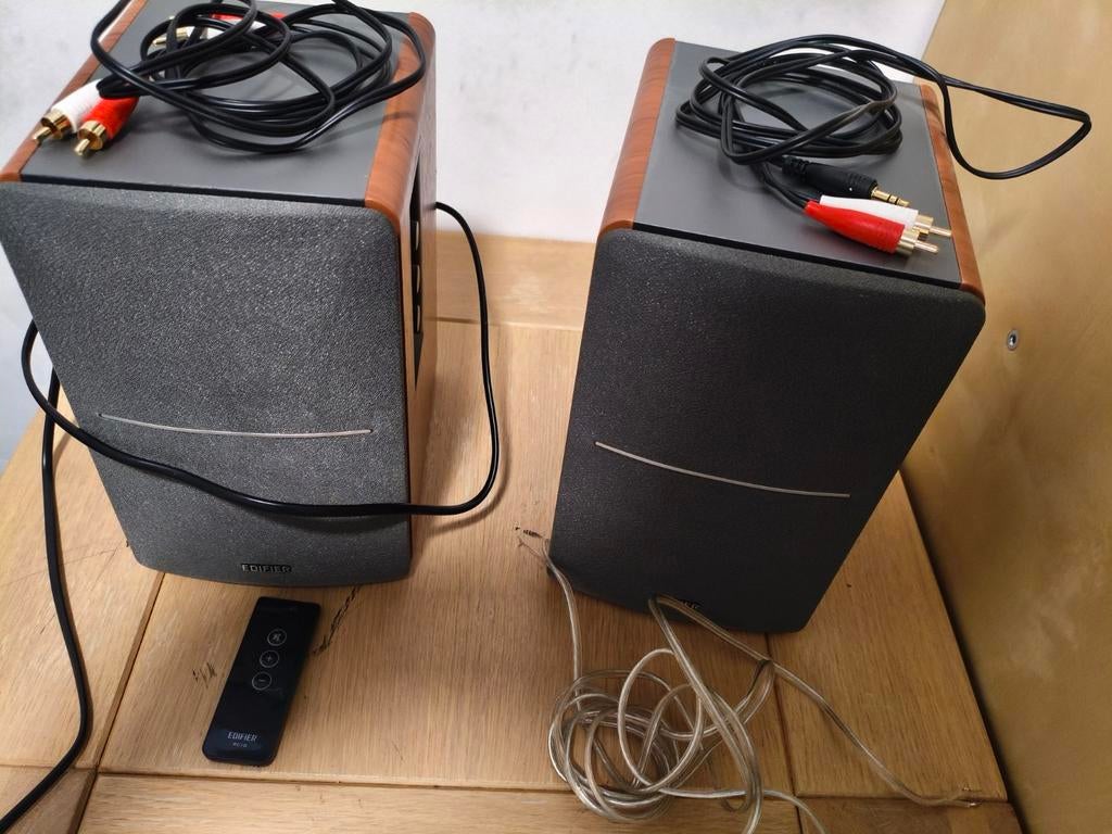 Edifier R1280T speakers met afstandsbediening, Audio, Tv en Foto, Luidsprekers, Gebruikt, Minder dan 60 watt, Front, Rear of Stereo speakers