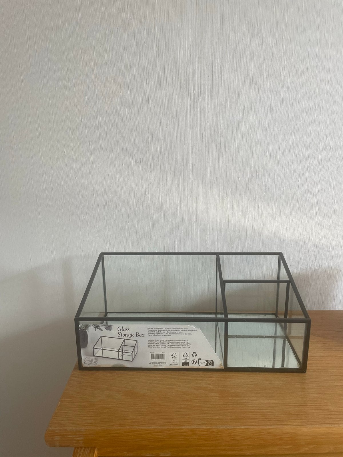 Glazen Make-up Opbergdoos - 26x14cm, Ophalen, Nieuw