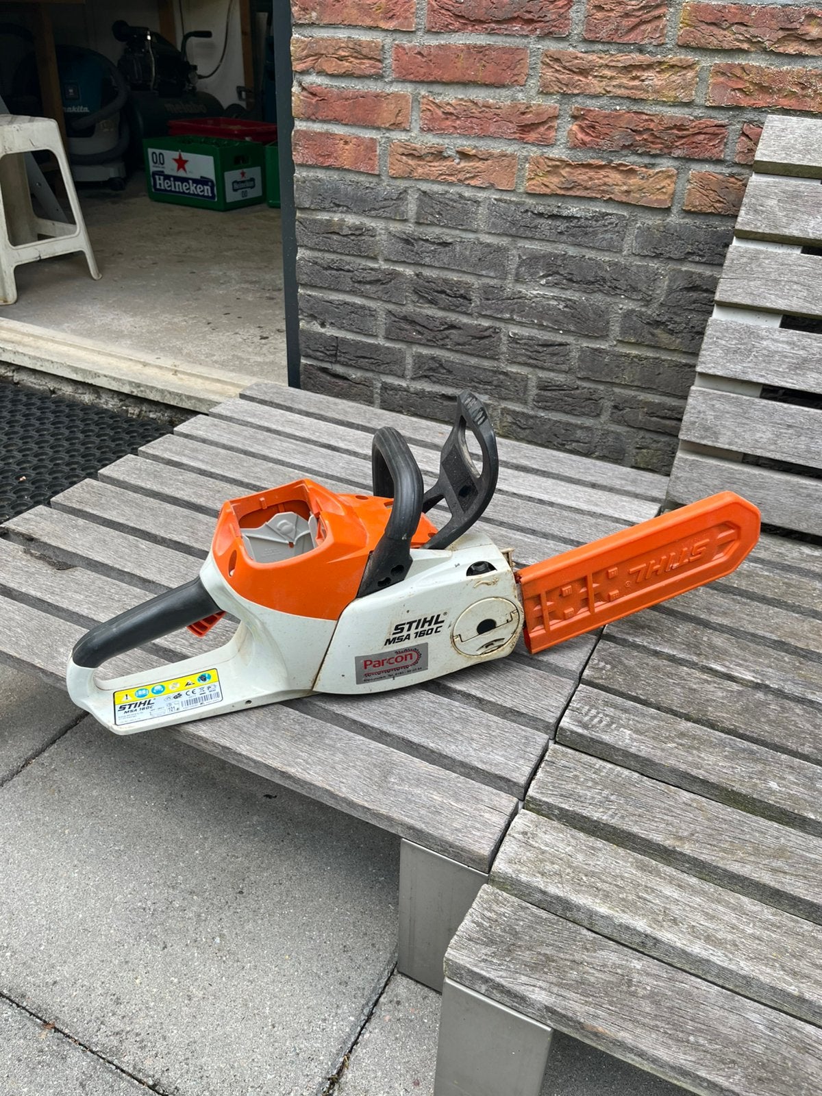 Stihl elektrische kettingzaag, Ophalen of Verzenden, Gebruikt