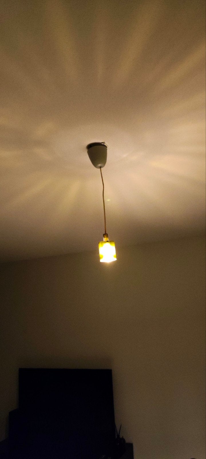 Twee pendellampen zonder lampen, Huis en Inrichting, Ophalen of Verzenden, Gebruikt, Glas, GU10