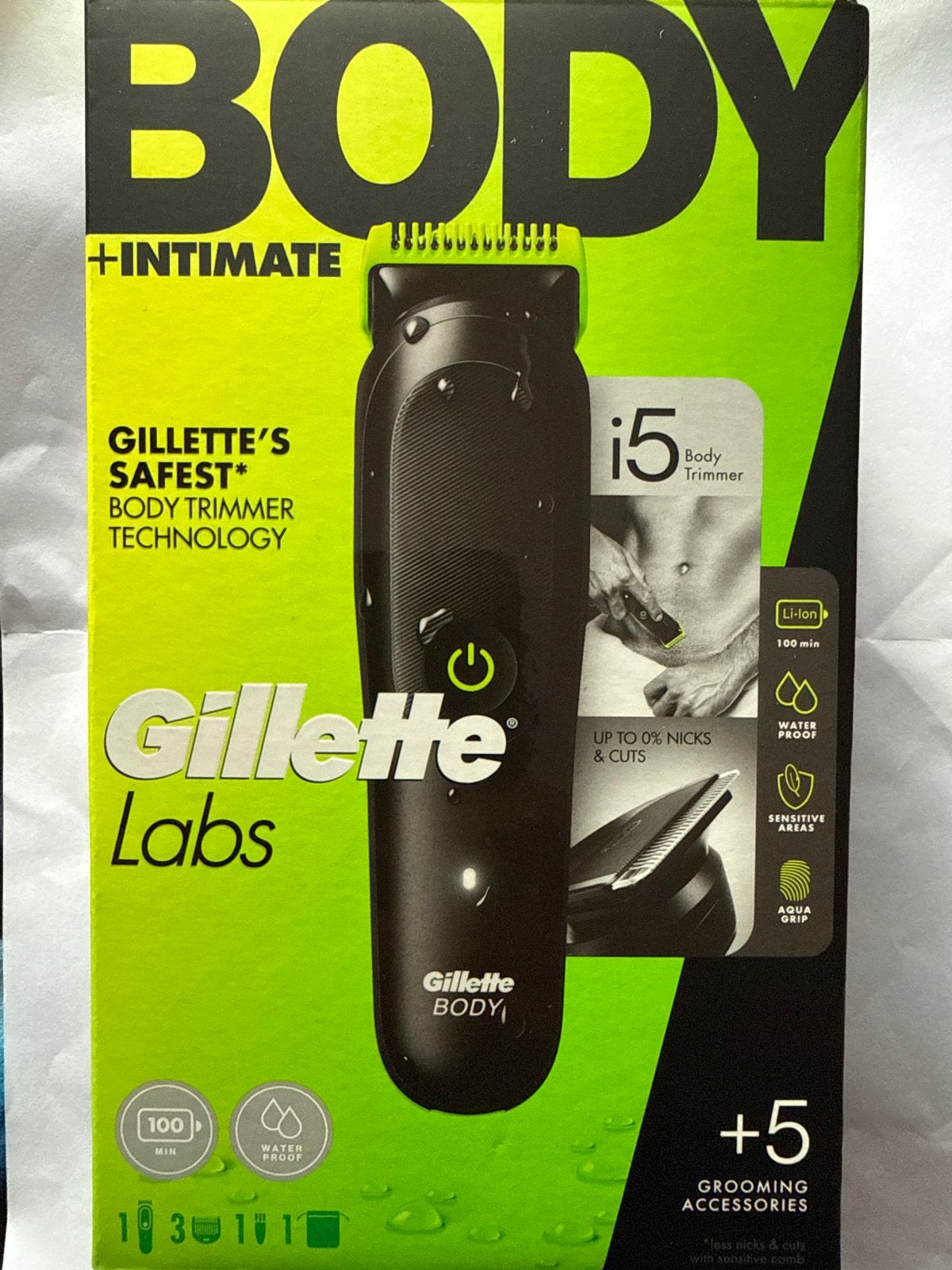 Gillette Labs i5 Body Trimmer - Nieuw in verpakking, Ophalen of Verzenden, Nieuw, Scheren en Epileren