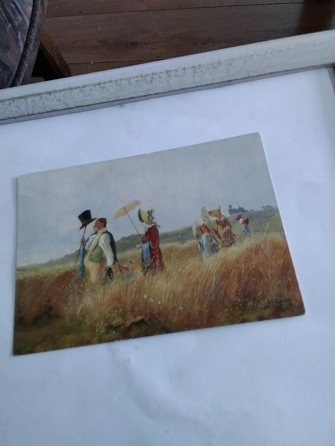 Oude ansichtkaart: Carl Spitzweg - Der Sonntagsspaziergang, Ophalen of Verzenden