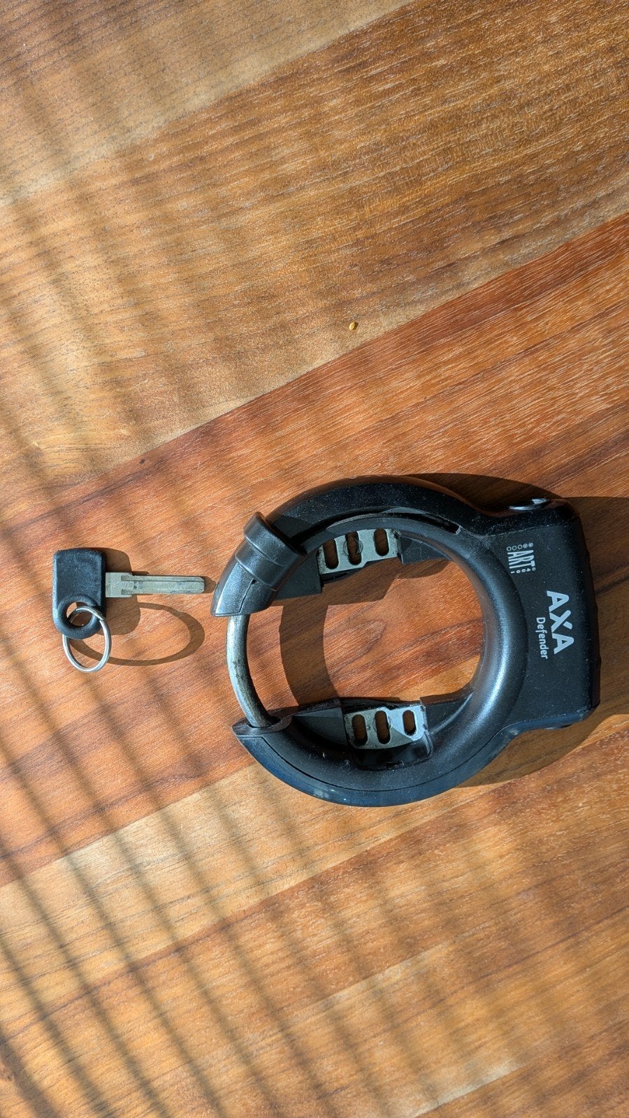 AXA Defender Ringslot - Zwart, met sleutel, Ophalen of Verzenden, Gebruikt, Ringslot