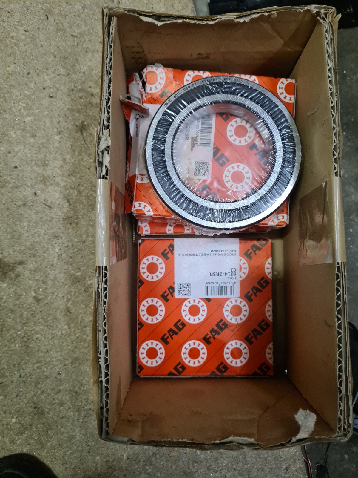 FAG 6014-2RSR Kogellager - Nieuw in doos, Ophalen of Verzenden, Nieuw, Universele onderdelen