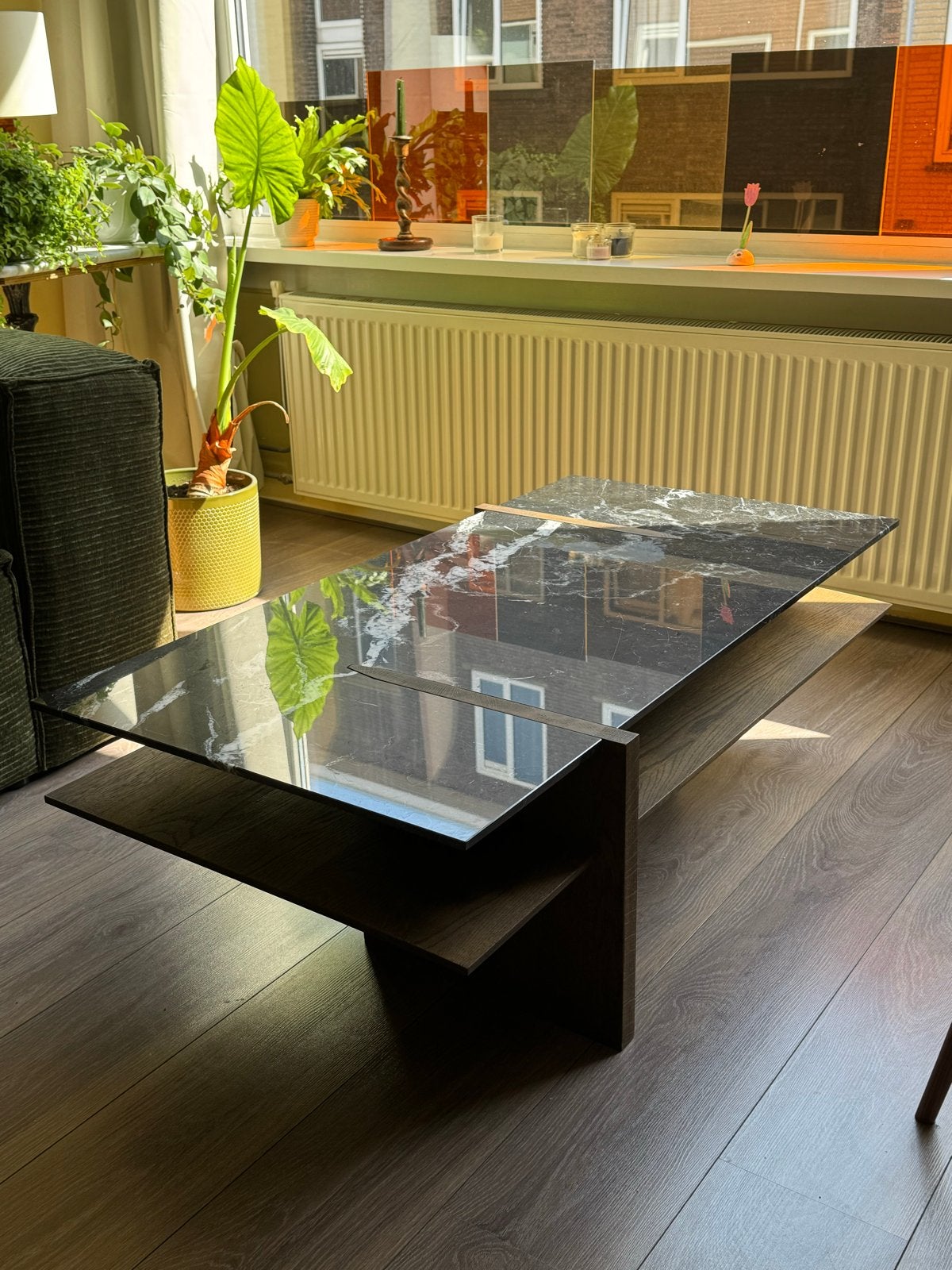 Bolia Matita salontafel – marmer & eiken, Ophalen, 100 tot 150 cm, 50 tot 100 cm, Zo goed als nieuw