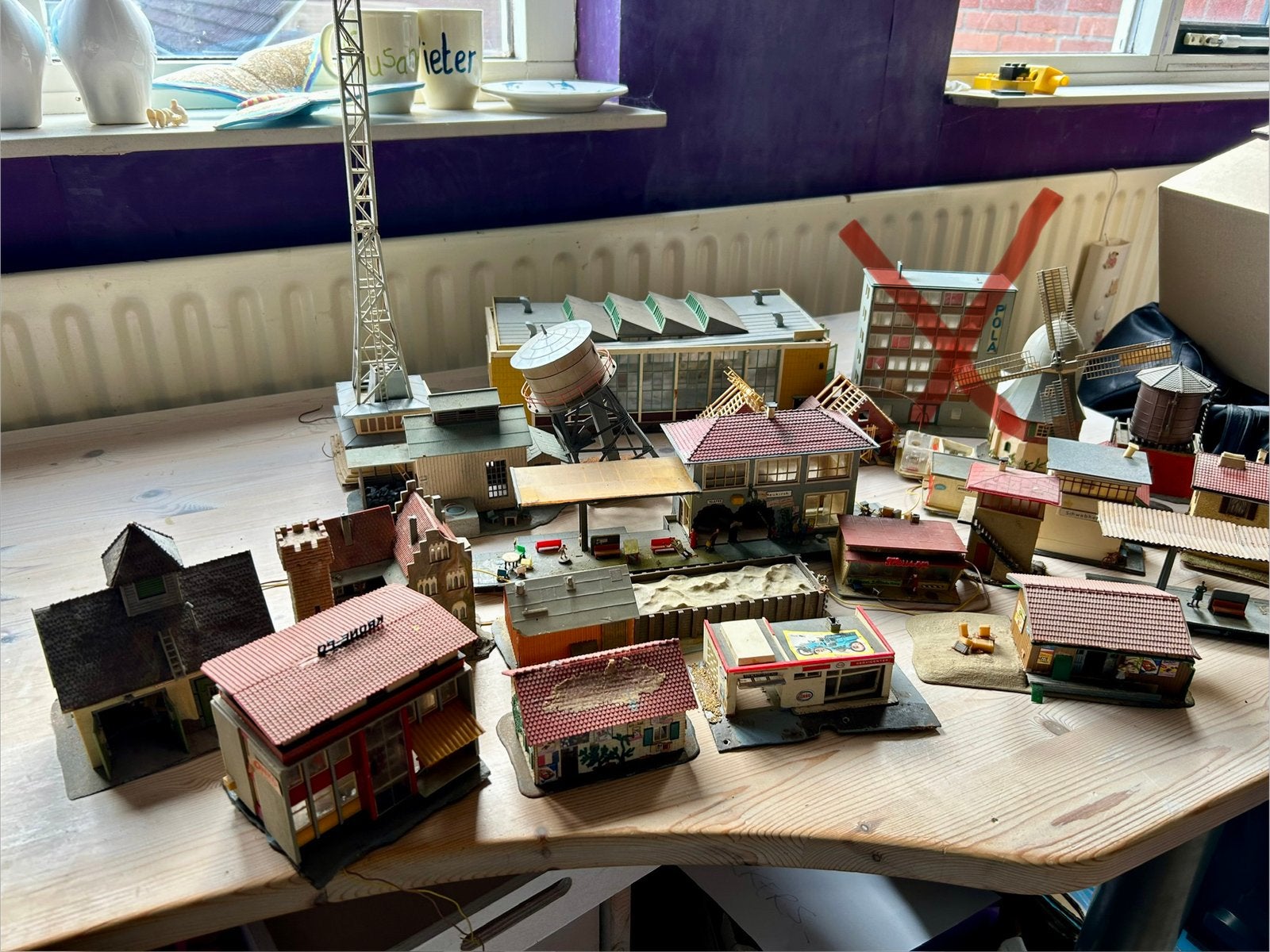 Treinenbaan gebouwen/miniaturen, Overige merken, Gebruikt, Gelijkstroom of Wisselstroom, Brug, Tunnel of Gebouw