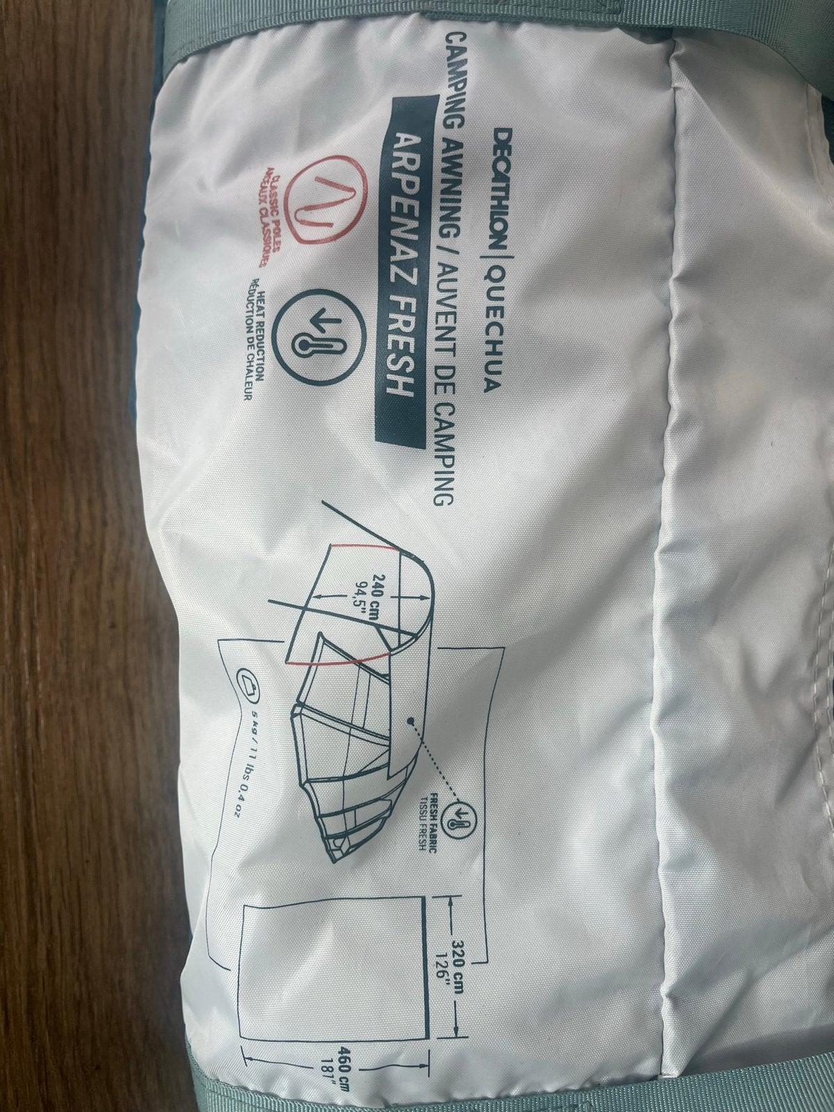 Decathlon Quechua Arpenaz Fresh Camping Luifel, Ophalen of Verzenden, Zo goed als nieuw, Tot en met 2