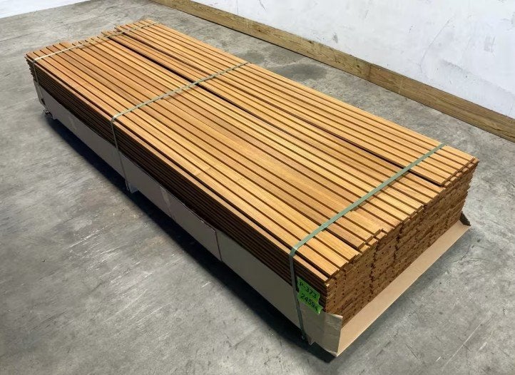 26 stuks ThermoWood Ayous, 240 x 14 x 1,7 cm, Doe-het-zelf en Verbouw, Ophalen, Minder dan 25 mm, Nieuw, 200 tot 250 cm