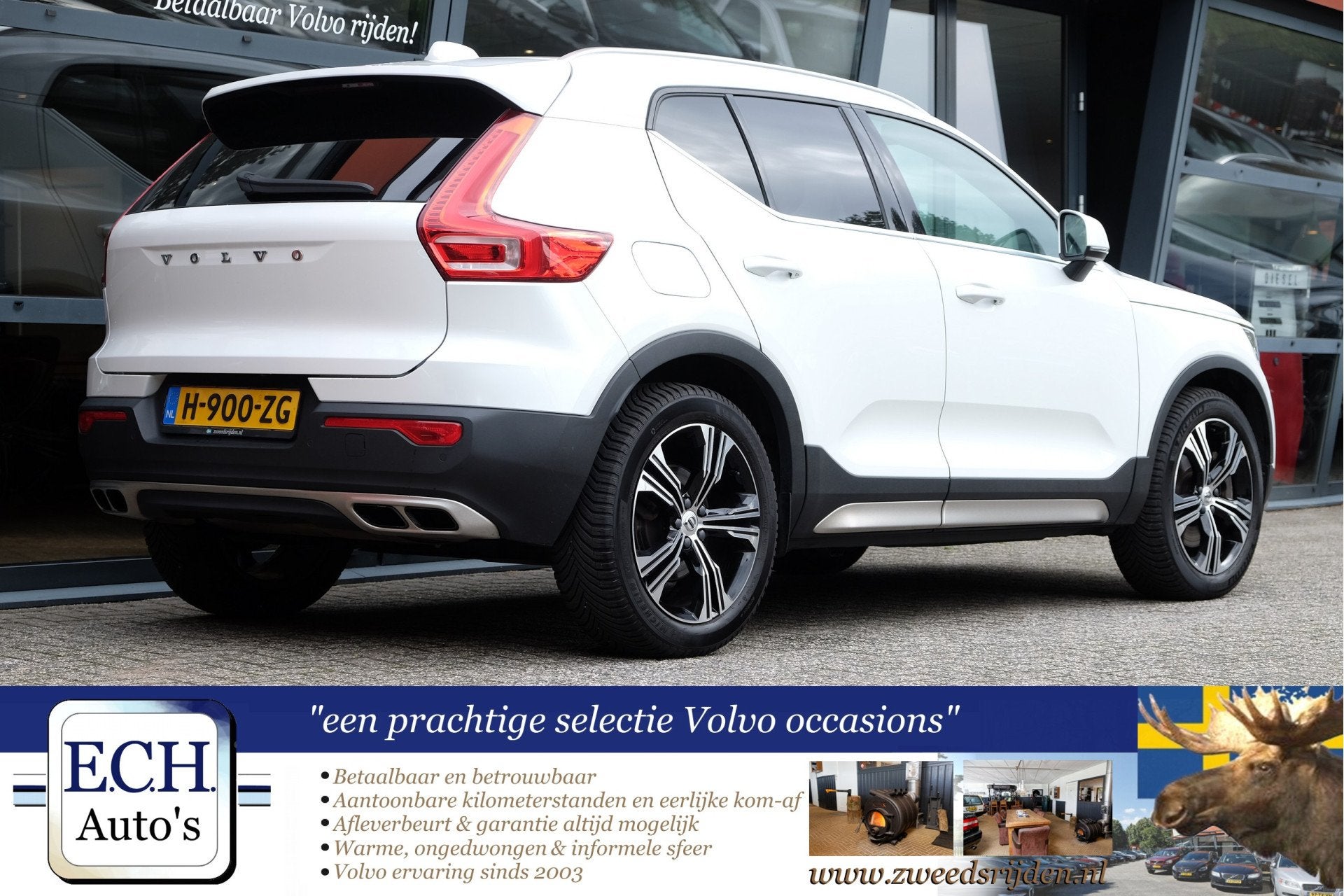 Volvo XC40 1.5 T5 Twin Engine Inscription, Panoramadak, Leer, Dealer onderhouden, 1712 kg, Wit, Hybride Elektrisch/Benzine