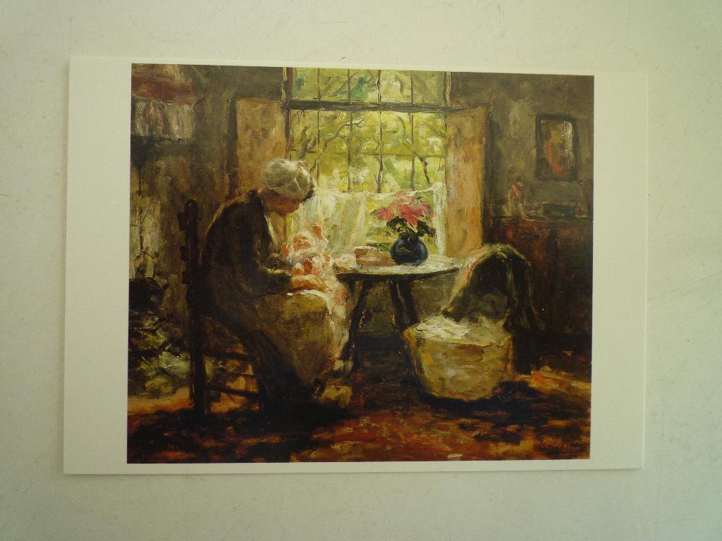 Art unlimited kaart moeder en kind Evers Pieters nostalgisch, Ophalen of Verzenden, 1980 tot heden, Kinderen