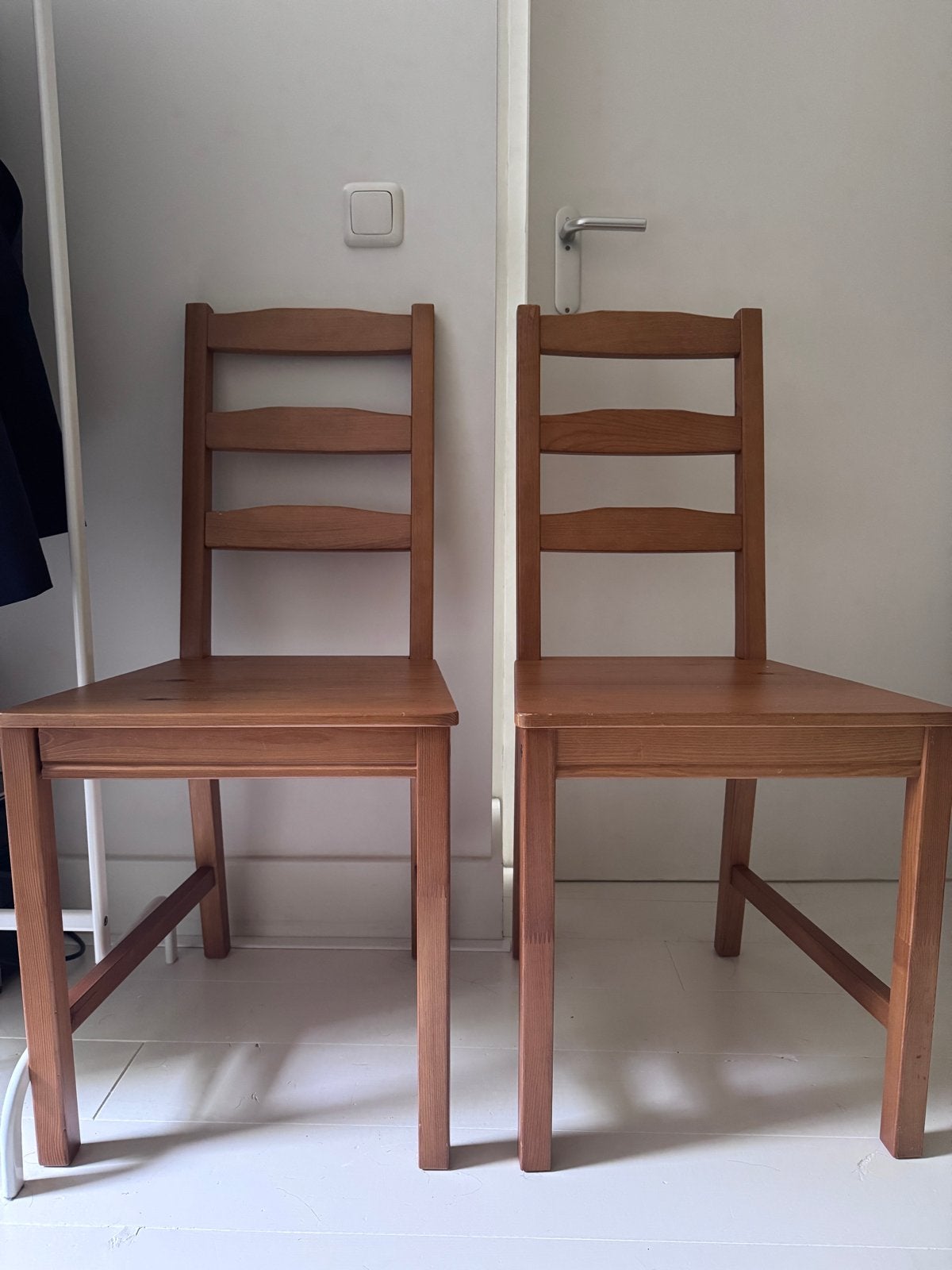 Twee IKEA JOKKMOKK stoelen, Ophalen, Gebruikt, Twee, Bruin