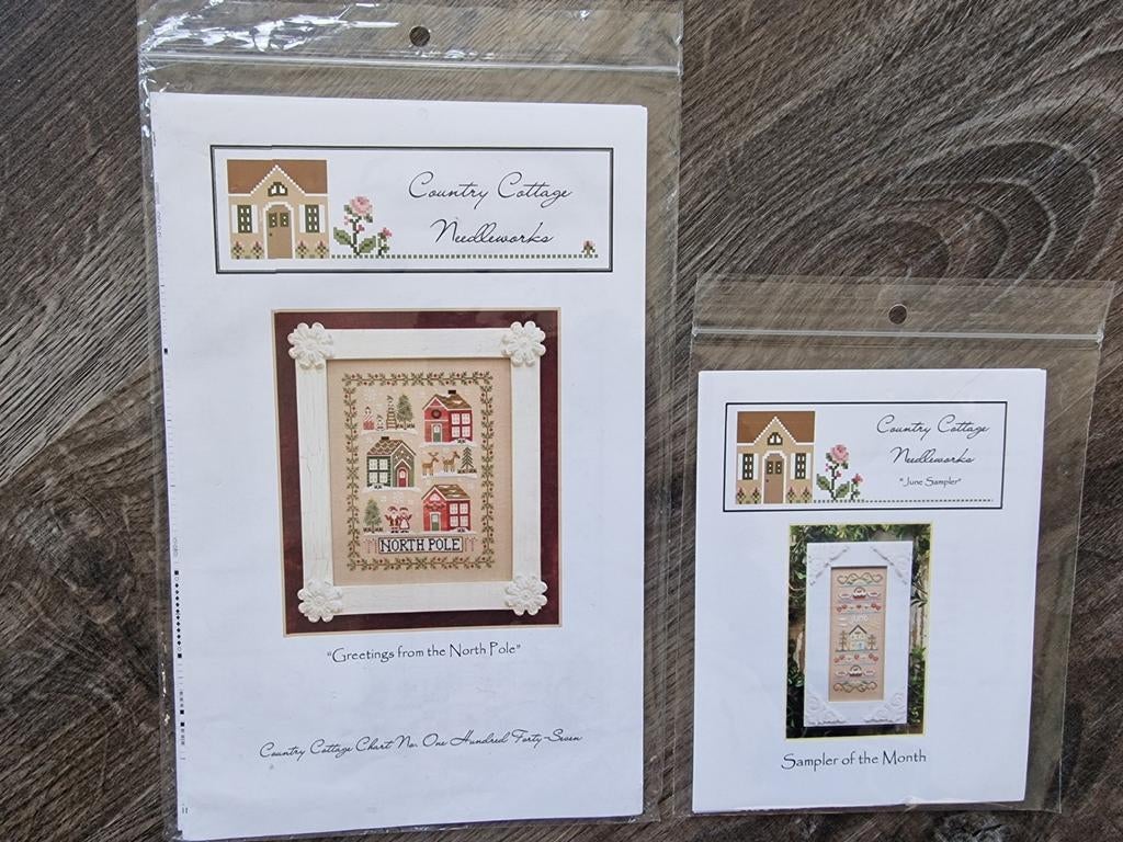 Nieuw 2 originele country cottage needleworks patroontjes, Ophalen of Verzenden, Nieuw, Handborduren, Patroon