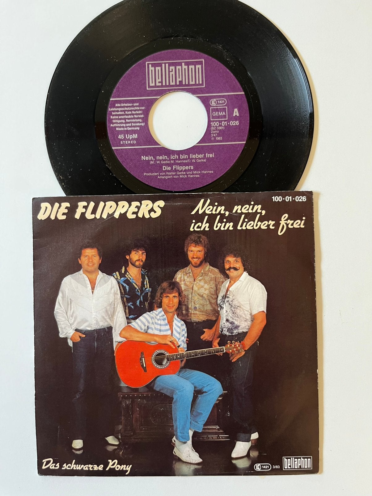 Die Flippers “ Nein,Nein ich bin lieber frei “, Ophalen of Verzenden, Zo goed als nieuw, Pop
