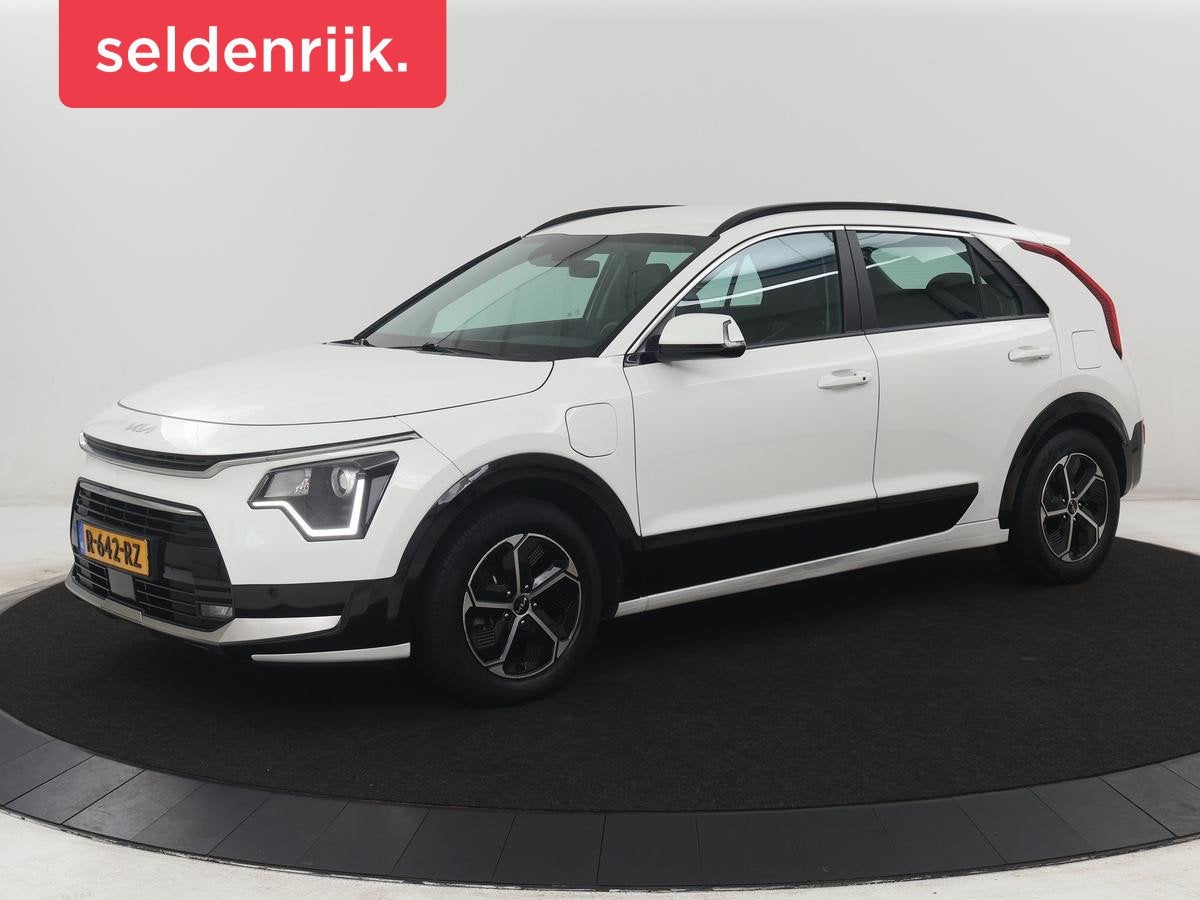 Kia Niro 1.6 GDi PHEV DynamicLine | SOH 96,7% | Half leder |, Gebruikt, Euro 6, Leder en Stof, Wit