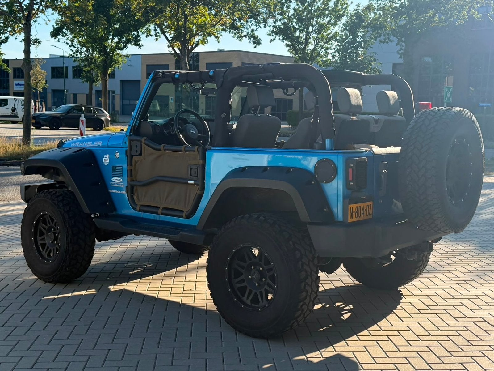 ‼️JEEP WRANGLER JK 3.8 V6 200PK EXTREME OFFROAD YOUNGTIMER‼️, Auto's, Stof, 1800 kg, Blauw, Bedrijf