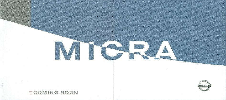 Folder Nissan Micra (2002), Verzenden, Zo goed als nieuw, Nissan