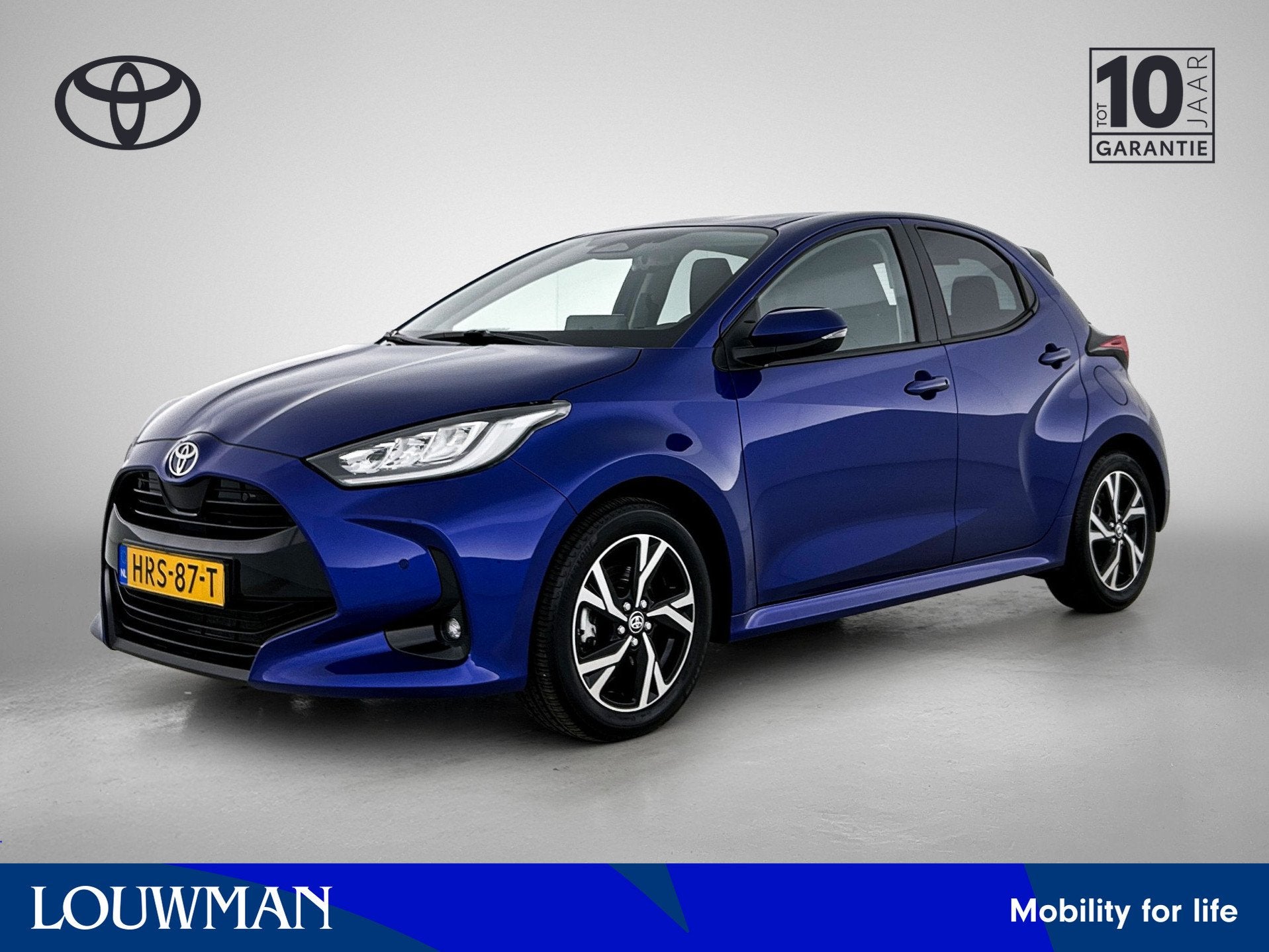 Toyota Yaris 1.5 Hybrid 115 Dynamic Comfort Pack | BTW Voert, Gebruikt, Blauw, Hybride Elektrisch/Benzine, 3 cilinders