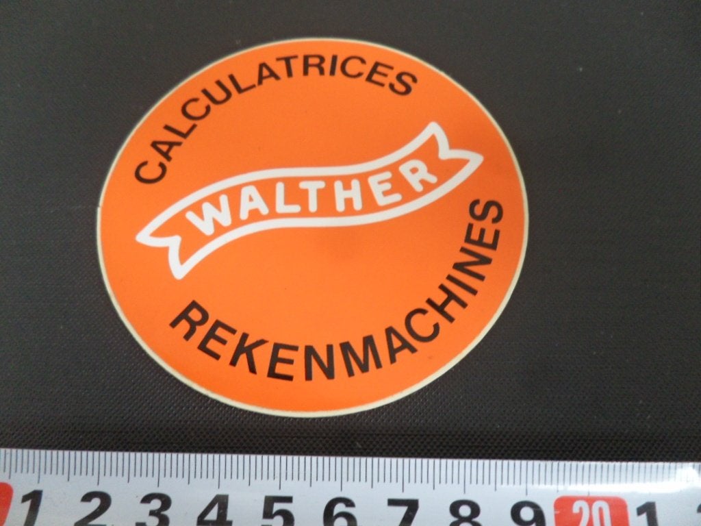 sticker calculatrices WALTHER rekenmachines, Ophalen, Zo goed als nieuw