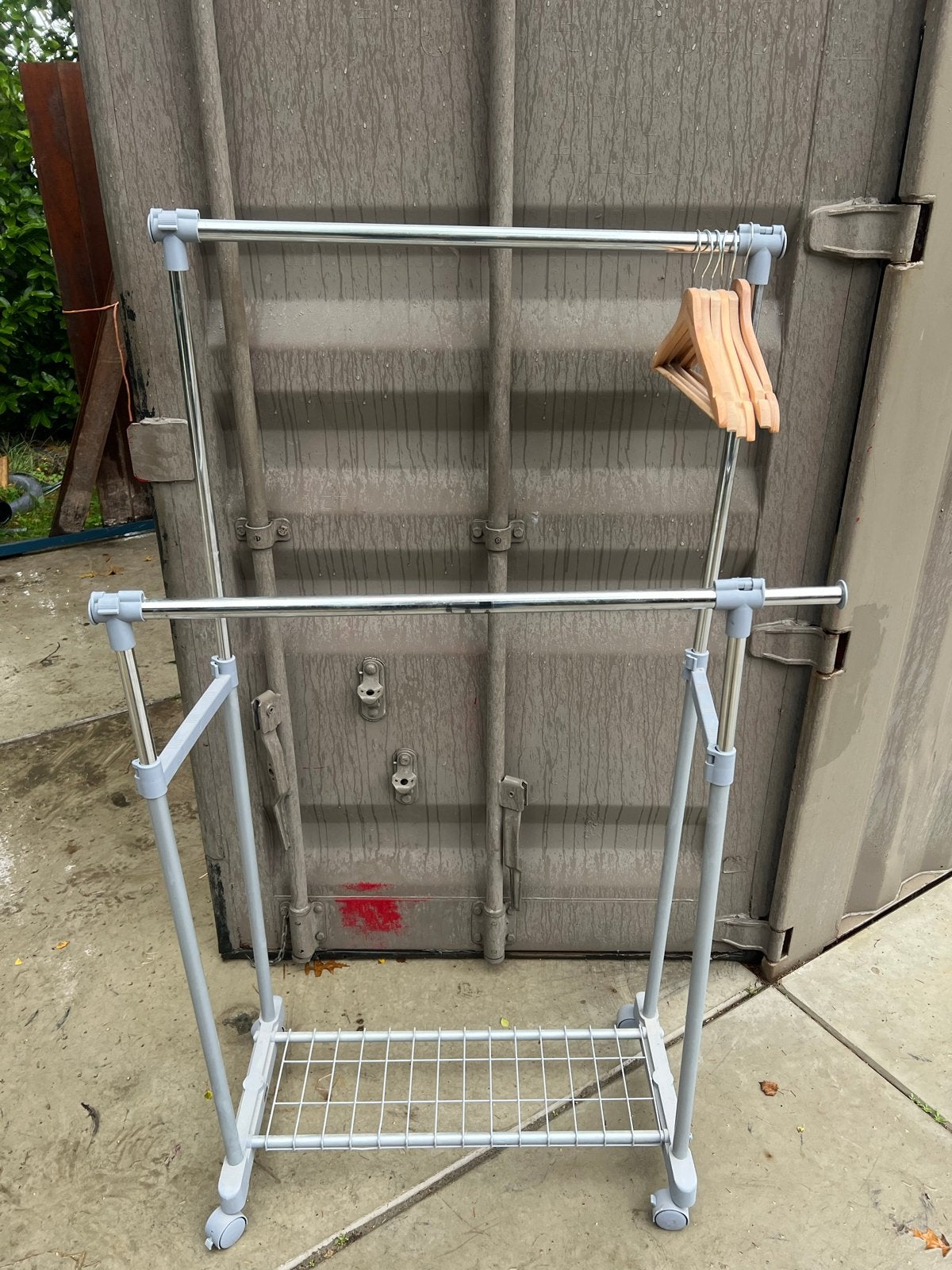 Kledingrek met hangers - Verrijdbaar en verstelbaar, Ophalen, Met wielen, Gebruikt
