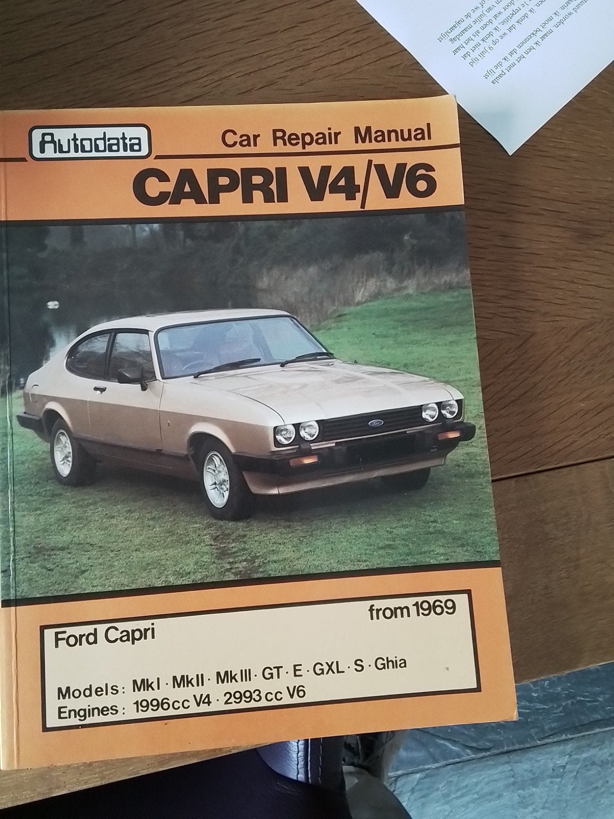 Ford Capri V4/V6 vanaf 69 Repair manual, Ophalen of Verzenden
