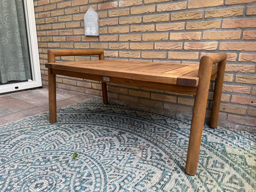 Als nieuw! Lounge tuintafel, salon tafel teak hardhout, Ophalen of Verzenden, Zo goed als nieuw, Hout