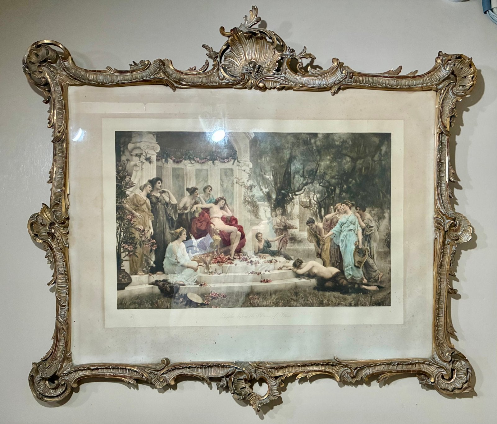 Exclusieve, grote antieke, Lodewijk XV, goudvergulde lijst!, Antiek en Kunst, Ophalen, Klassiek, Bijzondere lijst, Overige onderwerpen