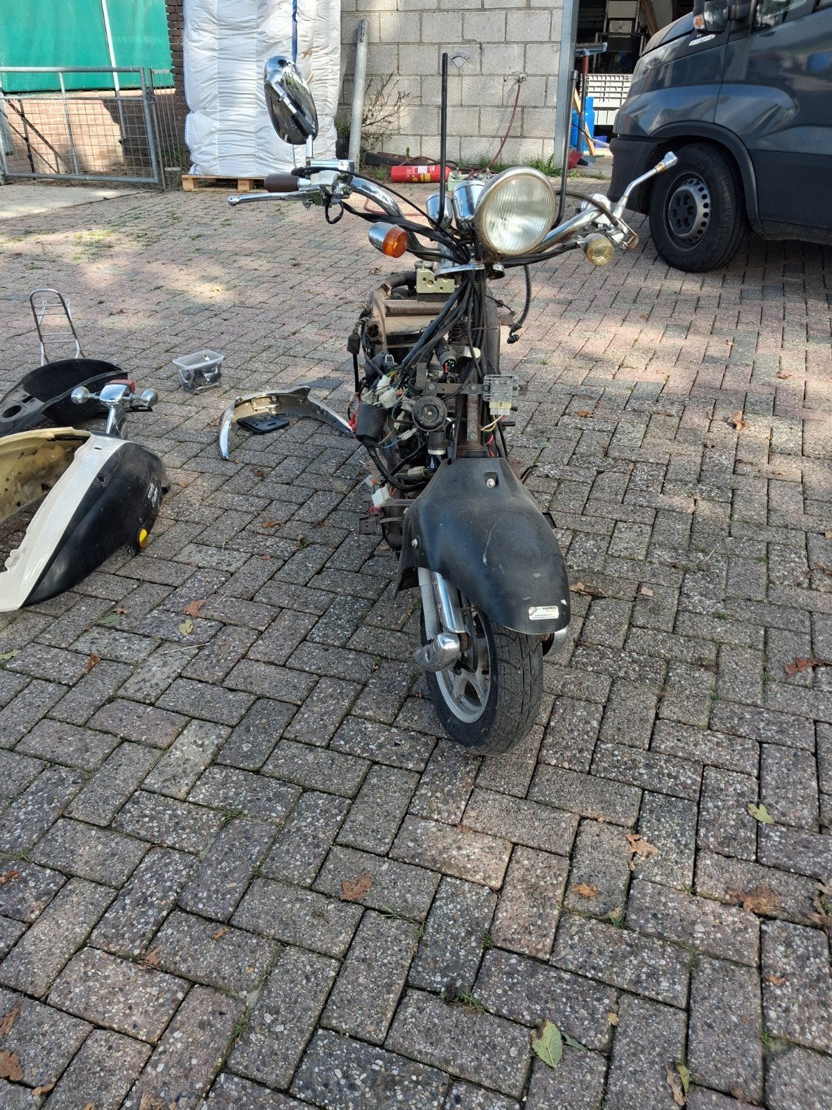 lopende project scooter met blauw kenteken, Ophalen, Gebruikt, Overige typen, Overige merken