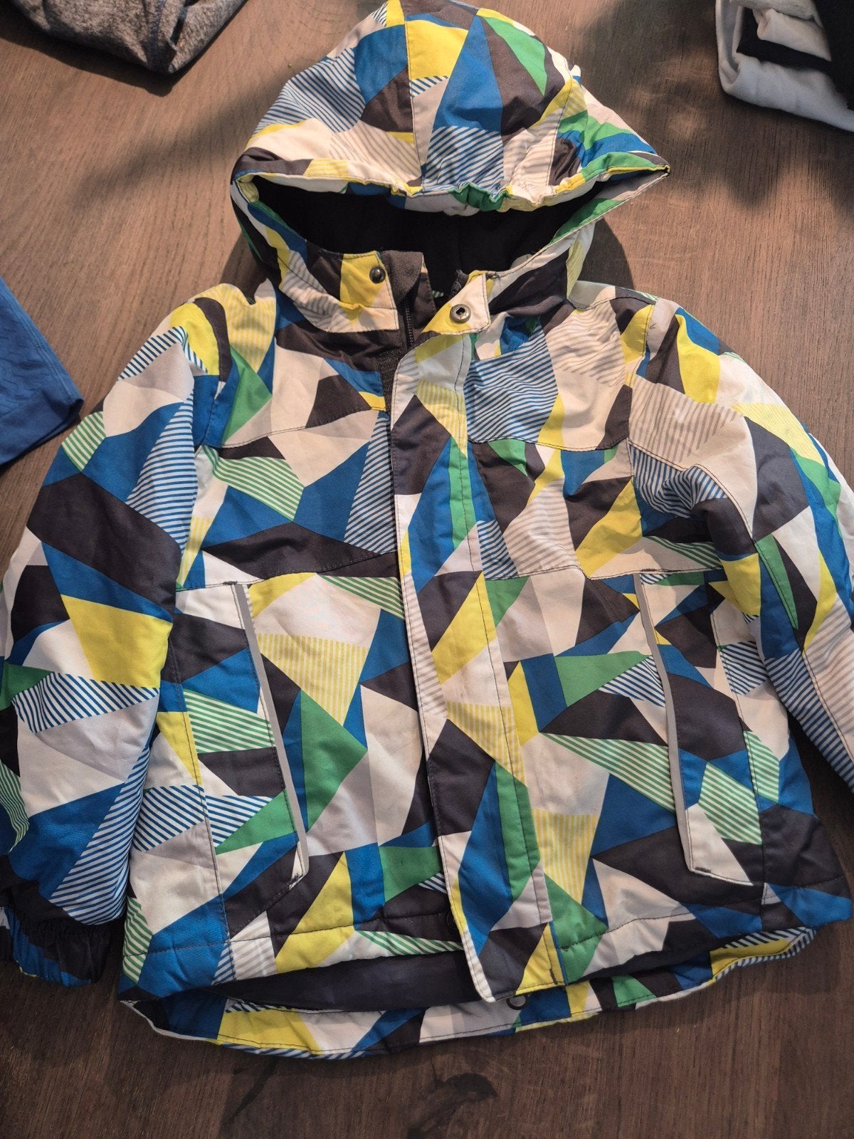 Ski Jas en Broek met Bretels Maat 98/104, Ophalen of Verzenden, Zo goed als nieuw, Jongen of Meisje