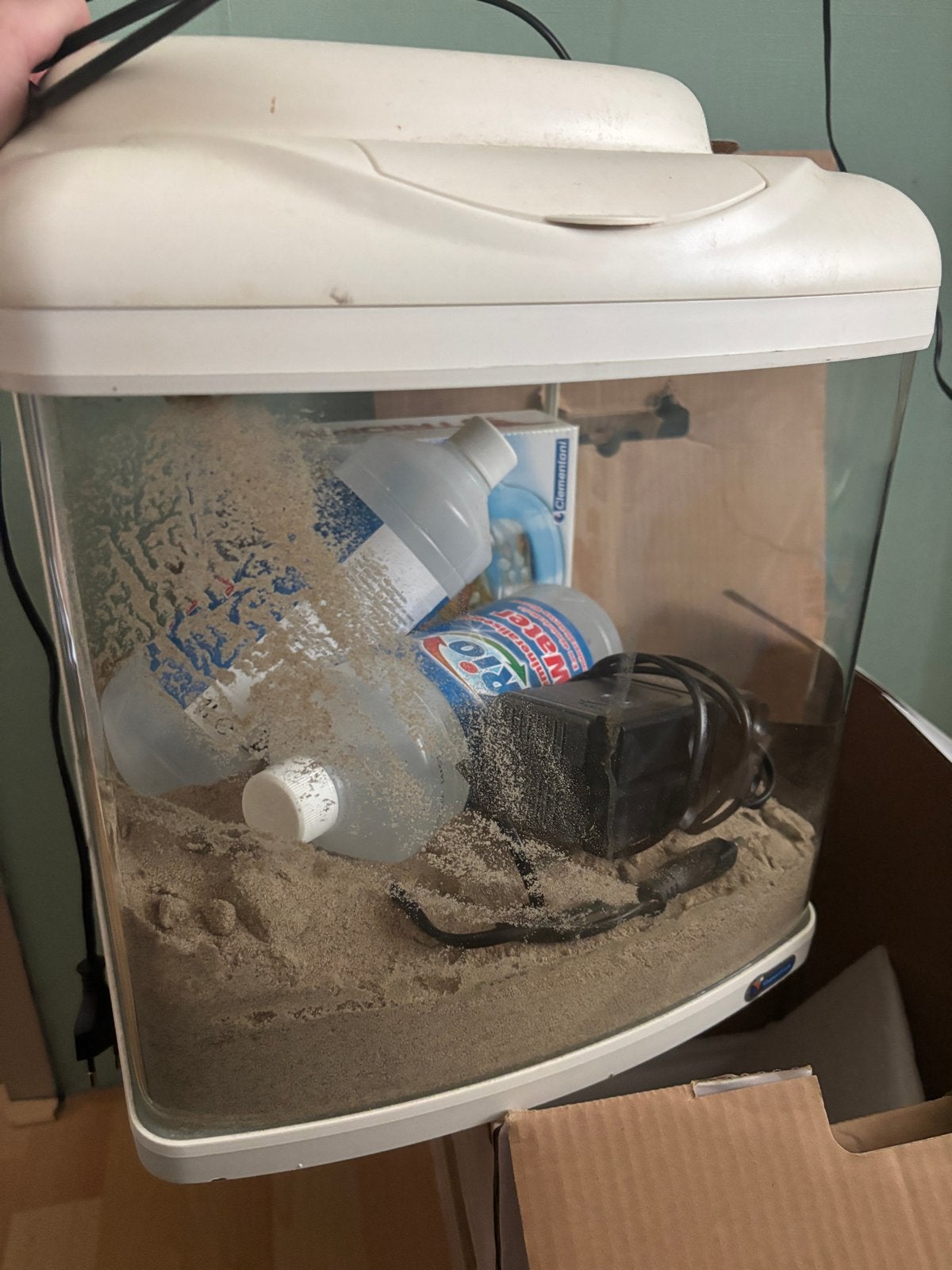 Aqarium, Ophalen, Inclusief deksel, Gebruikt, Leeg aquarium