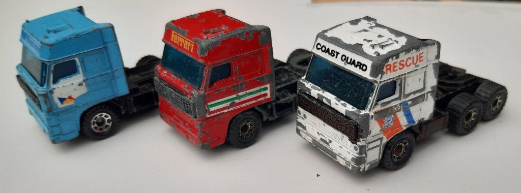 DAF 3600 3X TREKKERS. MATHBOX, Ophalen of Verzenden, Gebruikt, Bus of Vrachtwagen, Matchbox