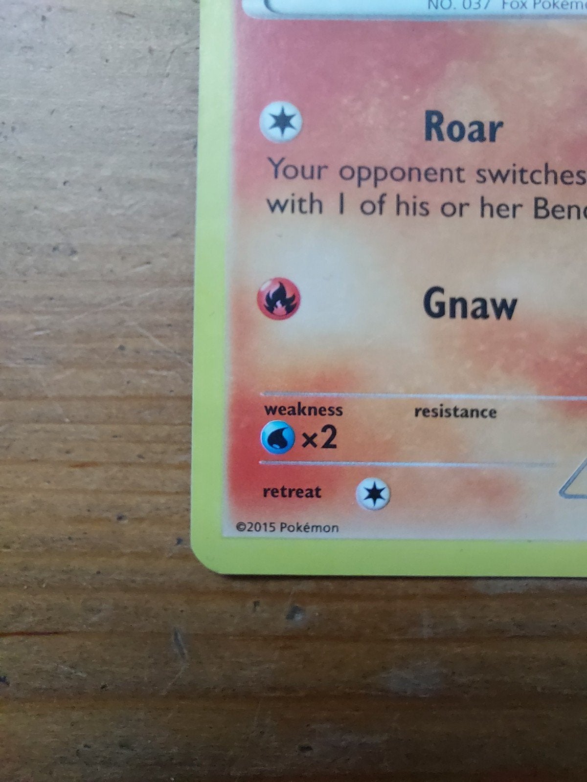 Vulpix Pokemon kaart mcdonalds 2015, Ophalen of Verzenden