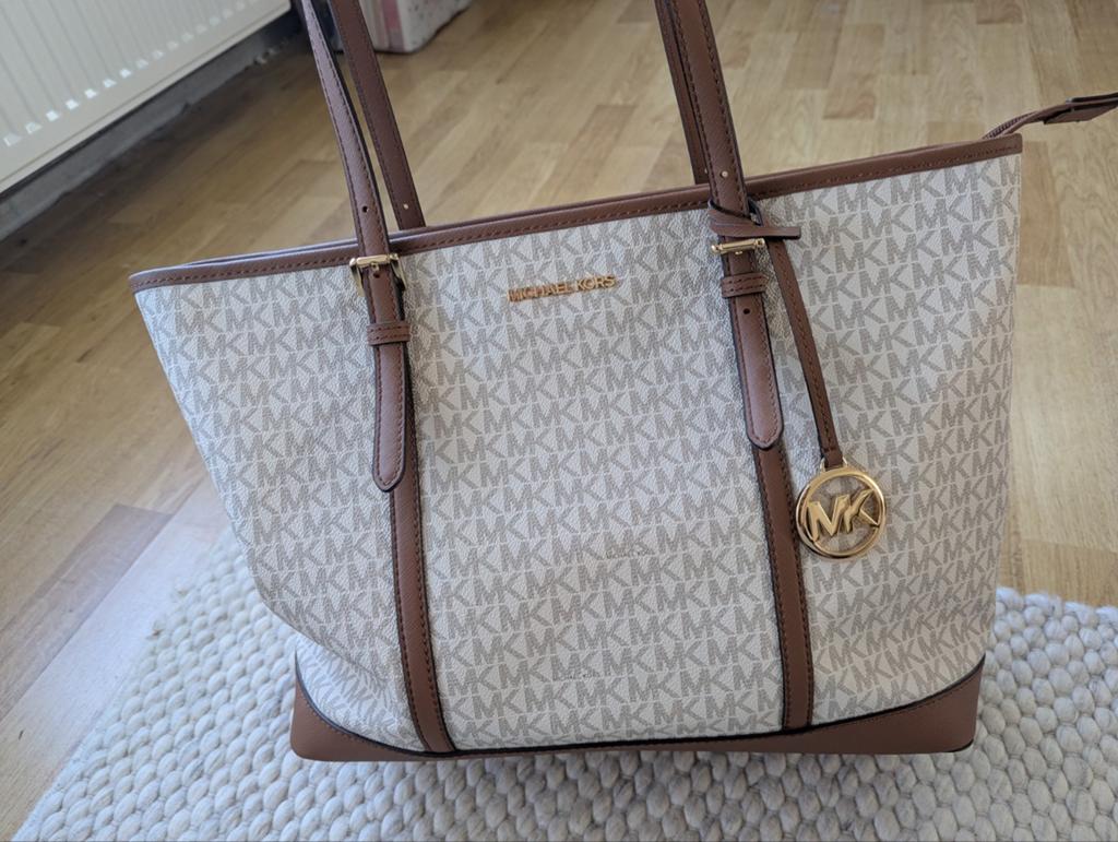 Michael Kors tas, Ophalen, 40 tot 60 cm, Beige, Minder dan 20 cm