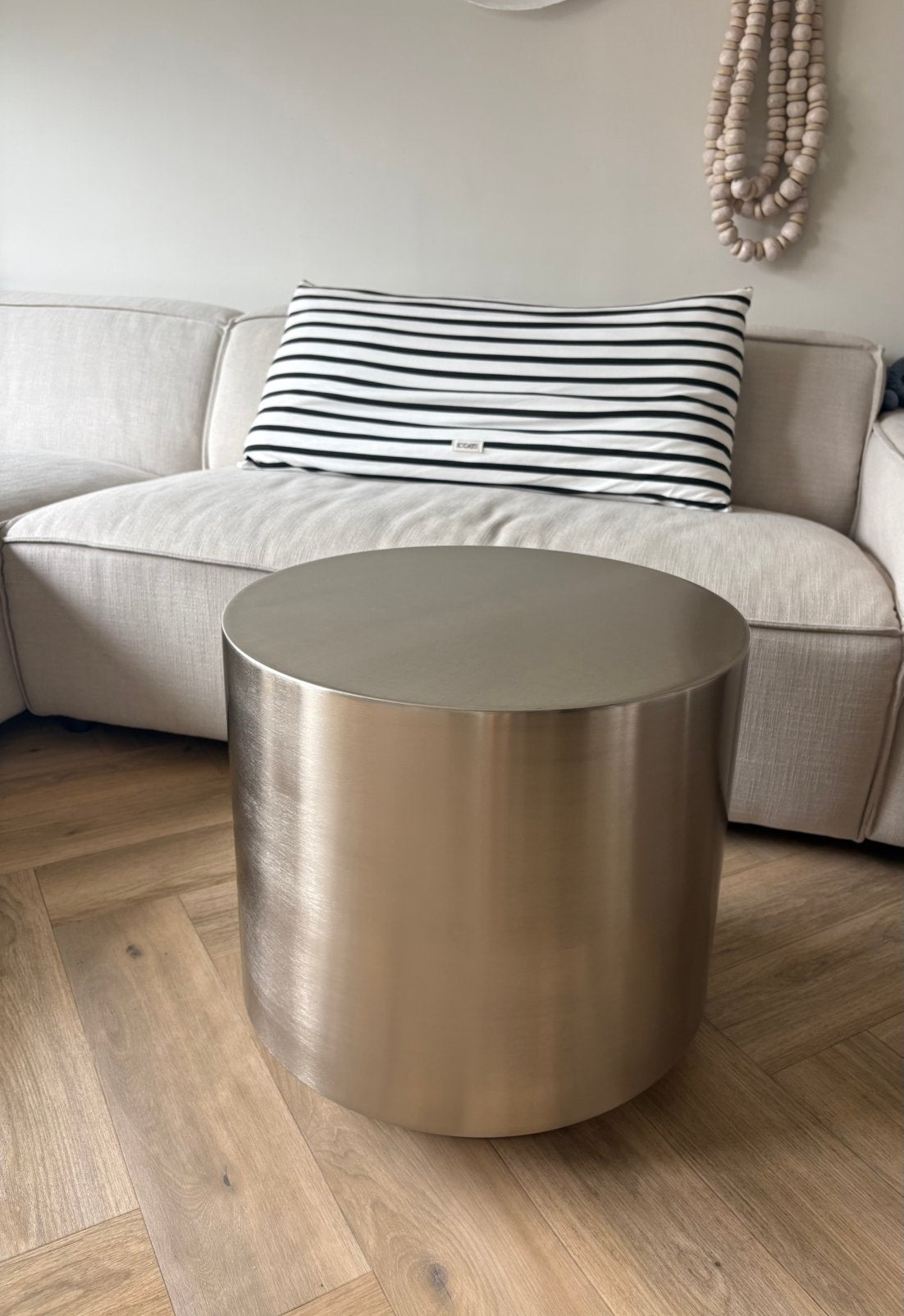 Zgan De House Doctor bijzettafel, Minder dan 55 cm, Metaal of Aluminium, Rond, Zo goed als nieuw