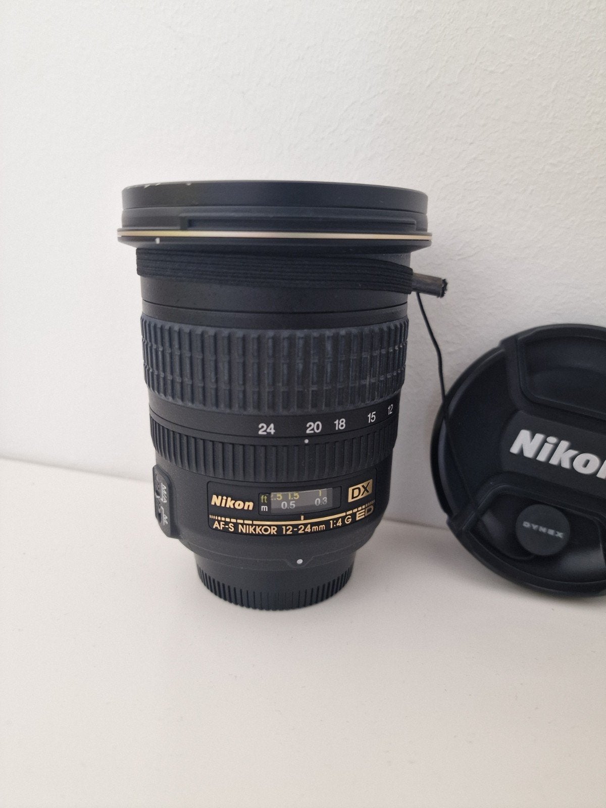 Nikon AF-S Nikkor 12-24mm f/4G ED DX lens met filters, Ophalen of Verzenden, Zo goed als nieuw, Groothoeklens, Zoom