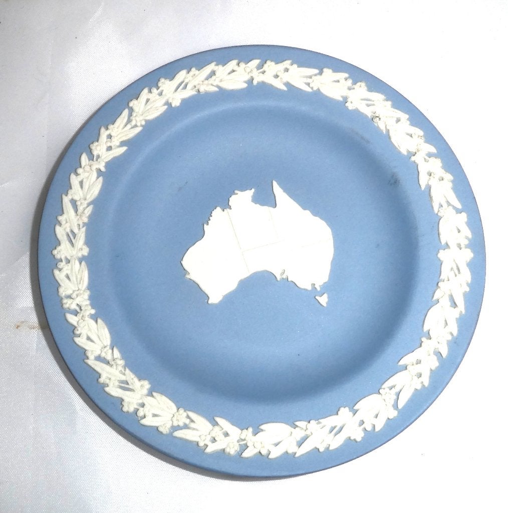 Wedgwood Jasperware blue Australia, 11 cm ø, Antiek en Kunst, Ophalen of Verzenden