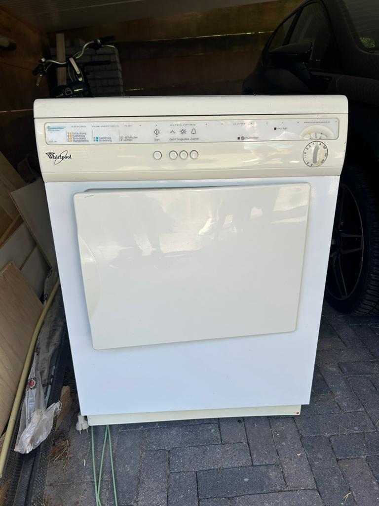 Whirlpool droger, Witgoed en Apparatuur, Wasdrogers, Ophalen, 6 tot 8 kg, Luchtafvoer, Zo goed als nieuw