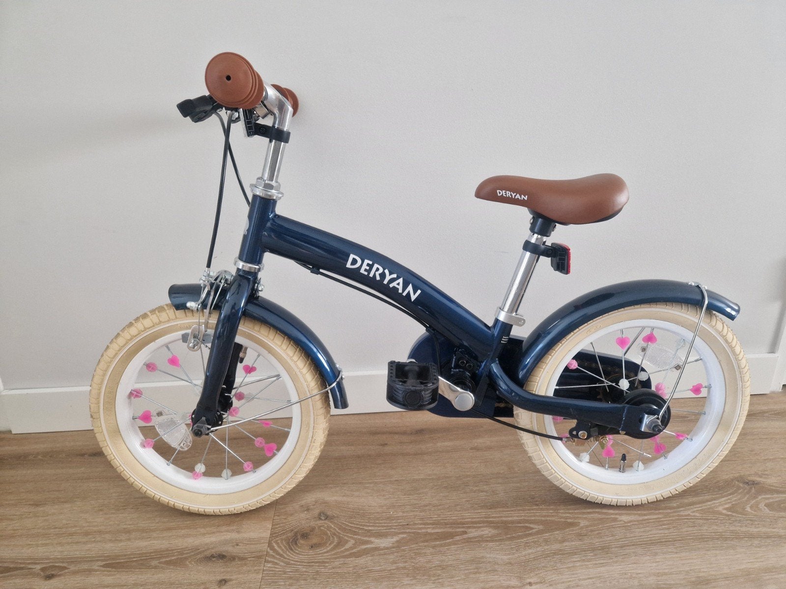Kinderfiets / loopfiets 14 inch Blauw, Ophalen, Zo goed als nieuw, Minder dan 16 inch