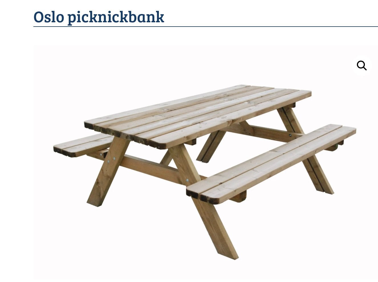 Te koop een nieuwe grenen picknick tafel., Tuin en Terras, Ophalen, Nieuw, Rechthoekig, Hout