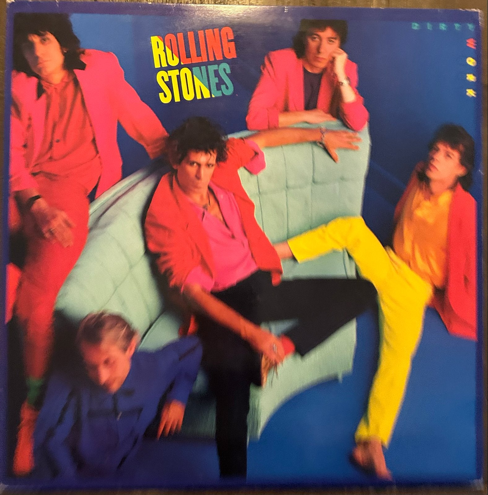 The Rolling Stones - Dirty Work LP (1986), LP, Gebruikt, Ophalen of Verzenden, Poprock