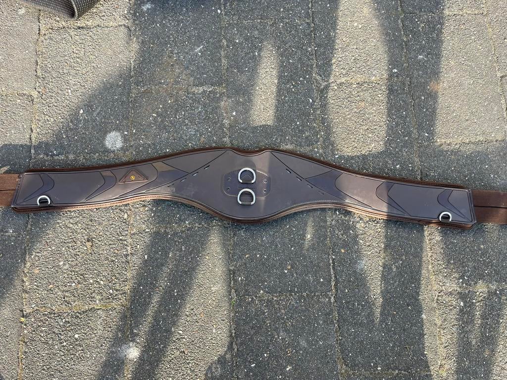 BR poly anatomische singel 130cm bruin, Dieren en Toebehoren, Ophalen of Verzenden, Zo goed als nieuw, Dressuur