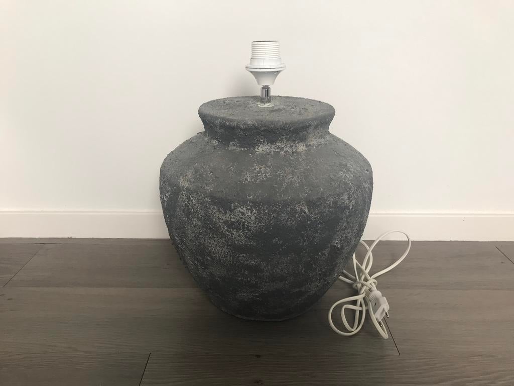 Zware vaaslamp., Ophalen of Verzenden, Zo goed als nieuw, Overige kleuren, Glas