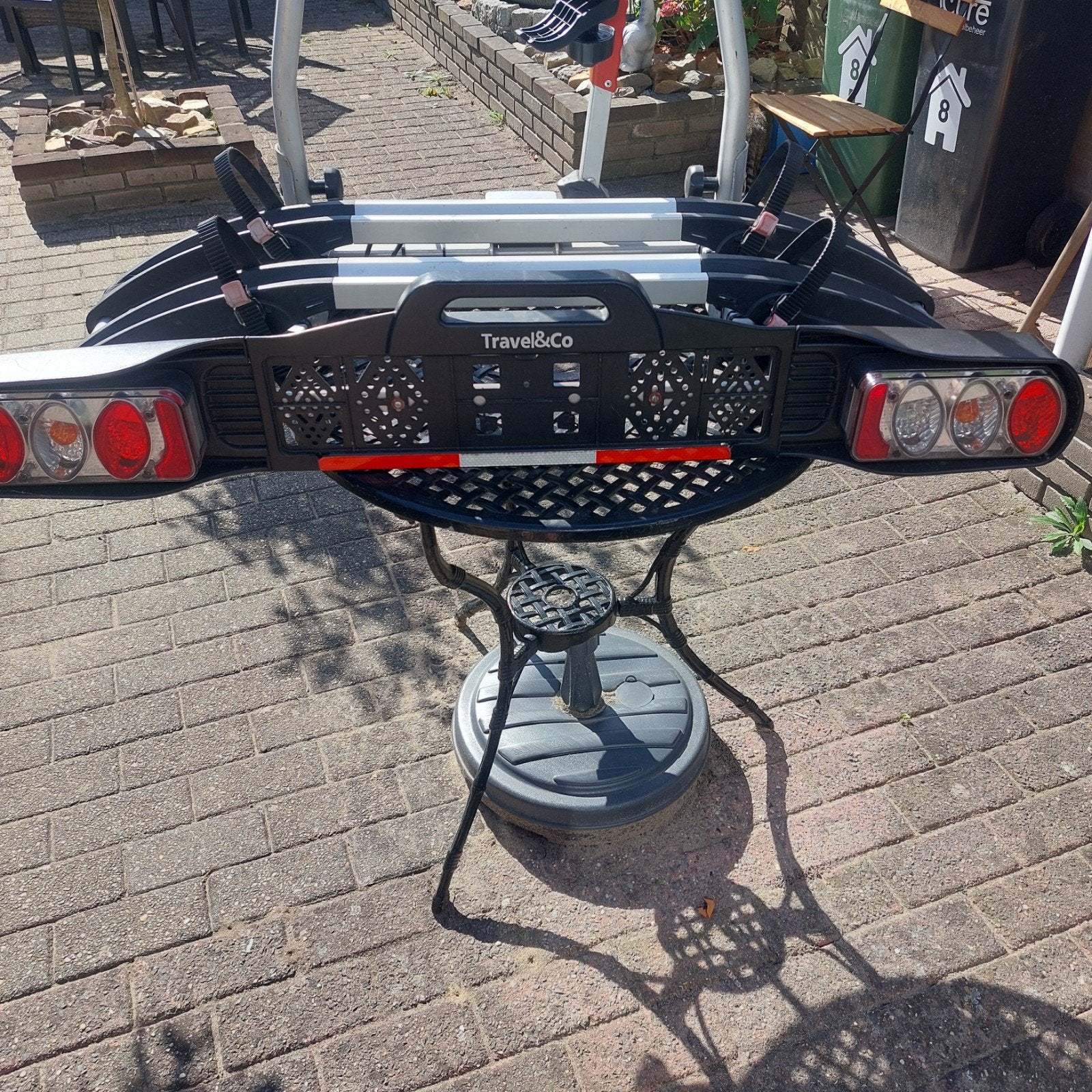 travel&co fietsendrager, Auto diversen, Fietsendragers, Ophalen, Gebruikt, 2 fietsen, Trekhaakdrager