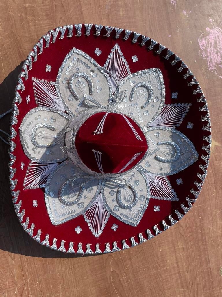 Sombrero authentiek Orgineel Uit Mexico Handgemaakt, Ophalen of Verzenden, Zo goed als nieuw