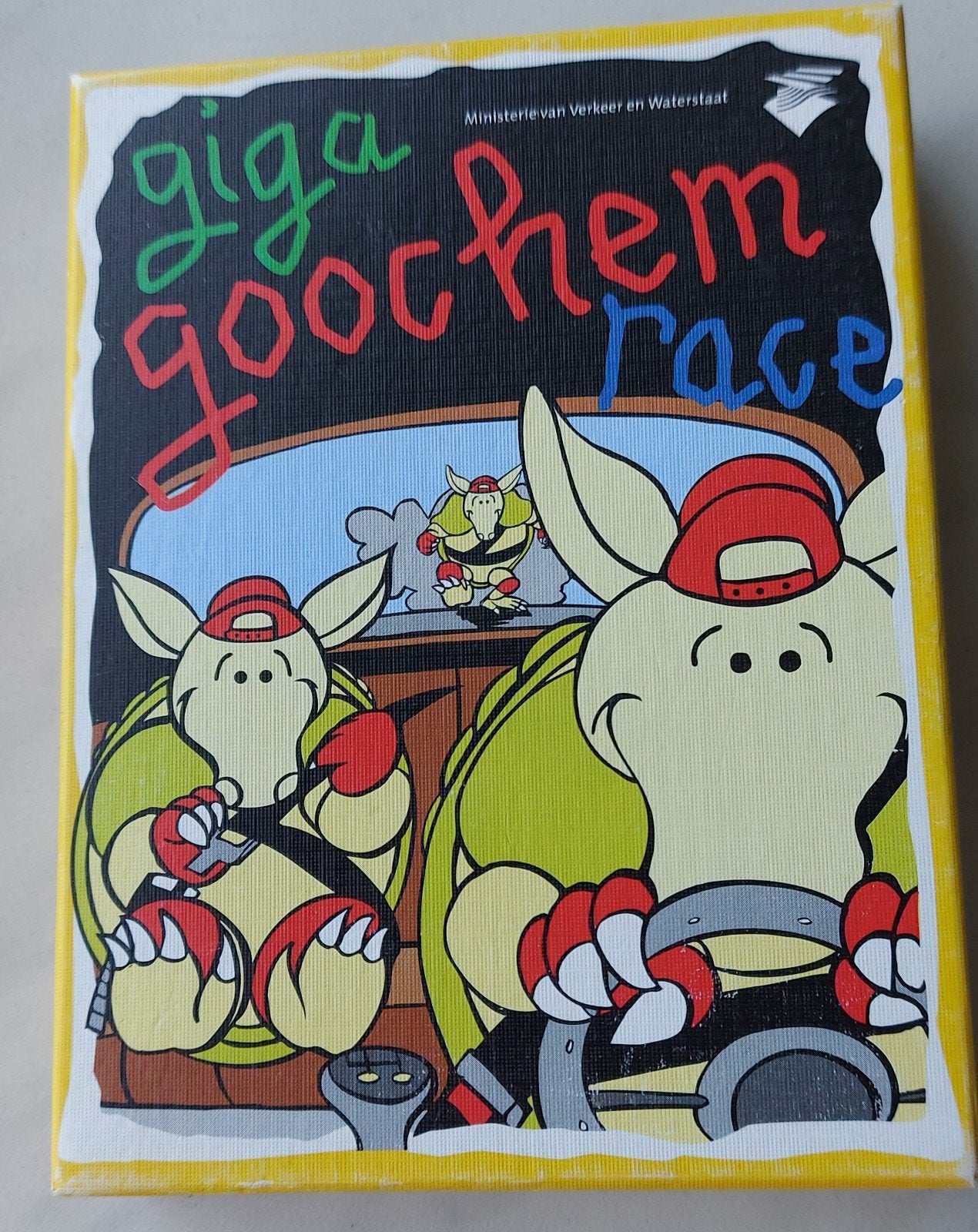 Giga Goochem Race Kaartspel - Compleet en in goede staat, Drie of vier spelers, Ophalen of Verzenden, Zo goed als nieuw, Ministerie van Verkeer en Waterstaat