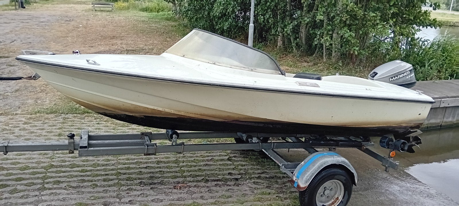 bootje speedbootje, Ophalen, Gebruikt, 5 tot 10 pk, Elektrische start