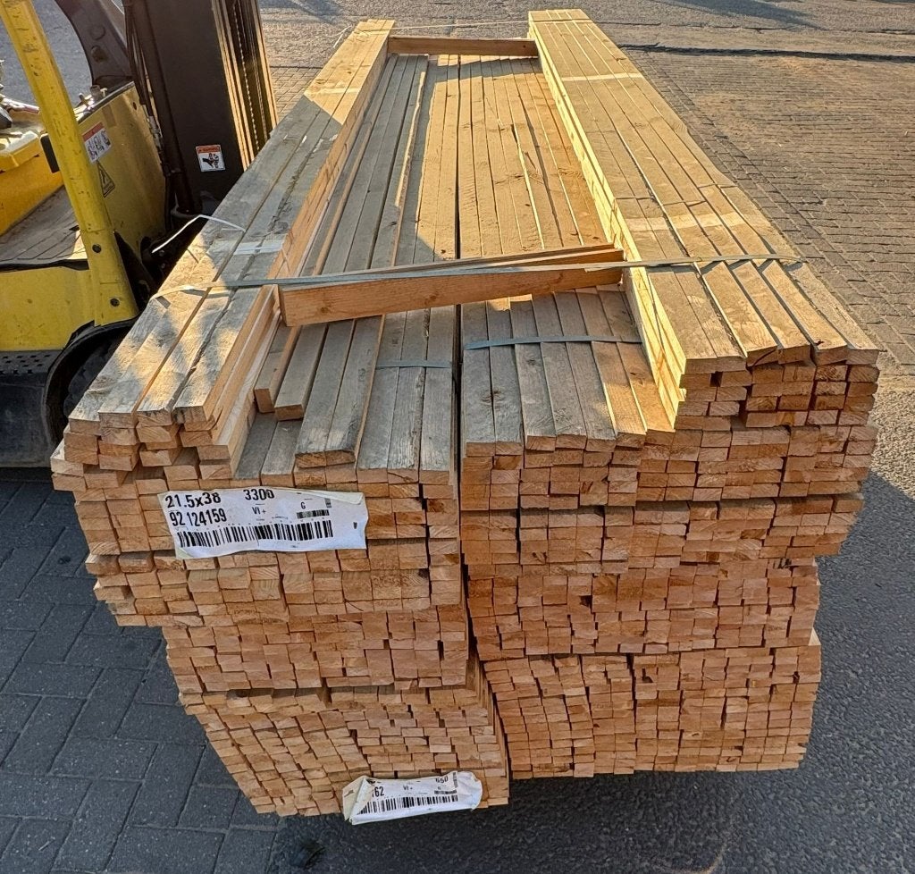 Vuren panlatten 21,5x38, Ophalen, Nieuw, 250 cm of meer, Planken