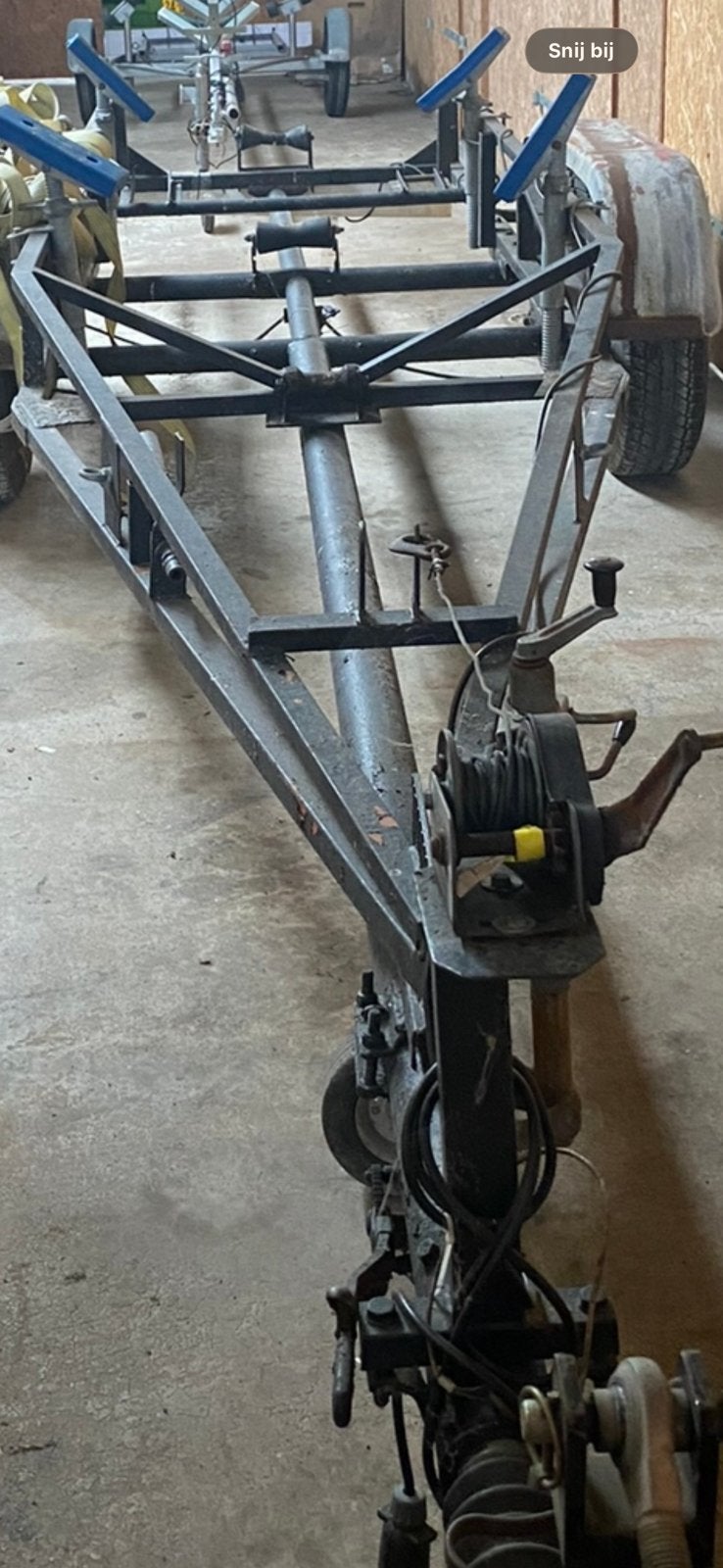 Bootrailer tandemasser, Watersport en Boten, Ophalen, Gebruikt, 1500 tot 3000 kg, Dubbelassig (tandemas)