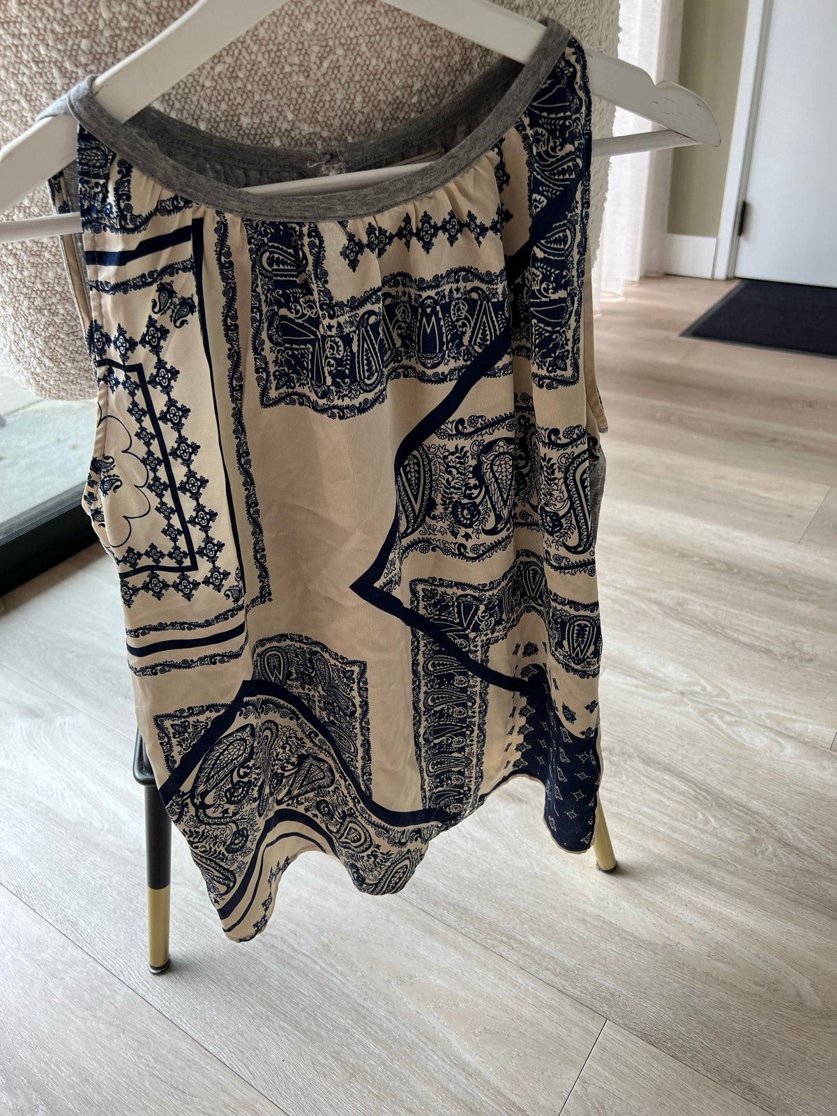 J.C. Sophie mouwloze top met paisley print, maat 38, Maat 38/40 (M), Beige, Ophalen of Verzenden, Zo goed als nieuw